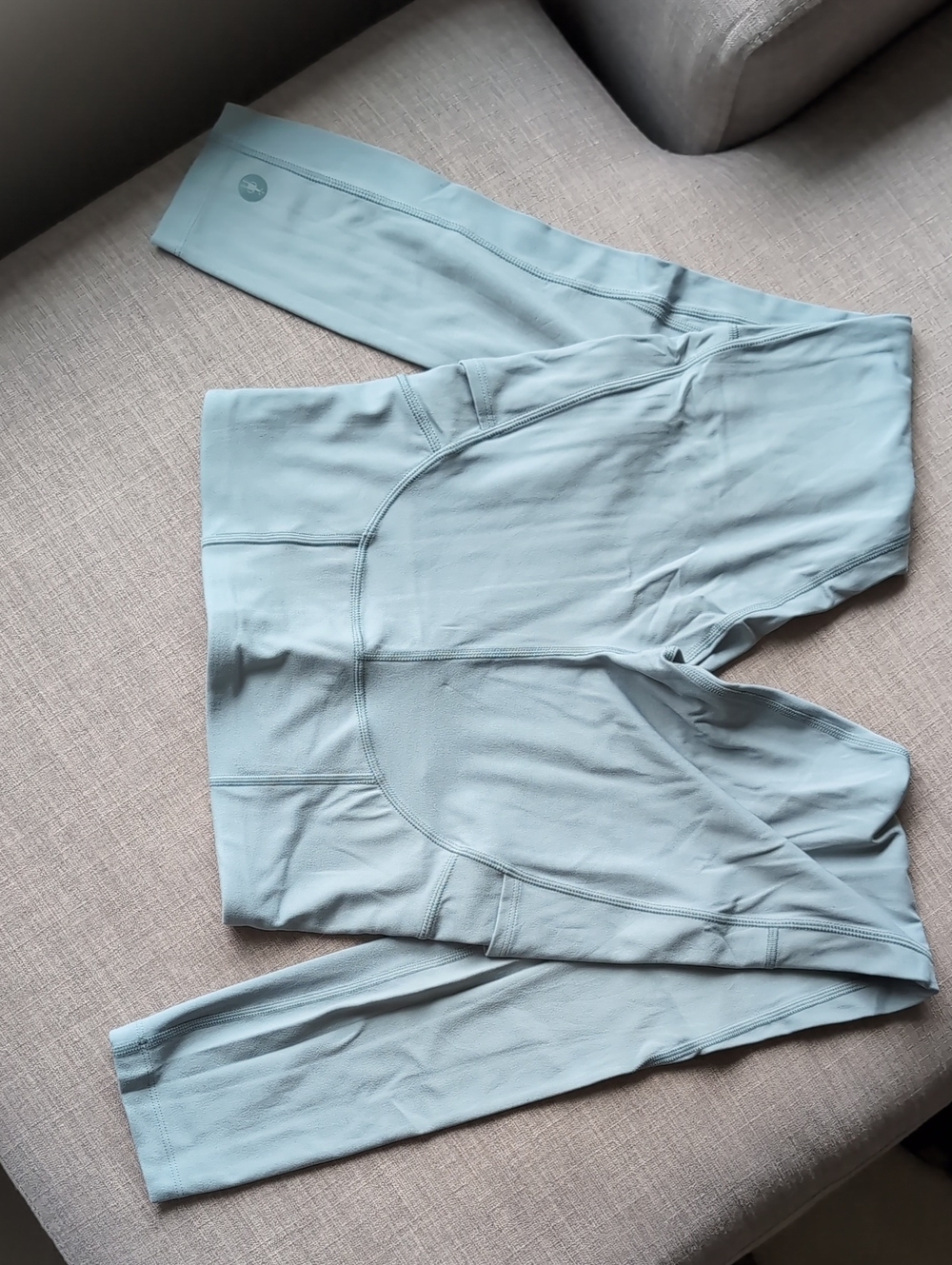 Smartwool Women's Mint Green / Gray Leggings - Picture 3 of 12